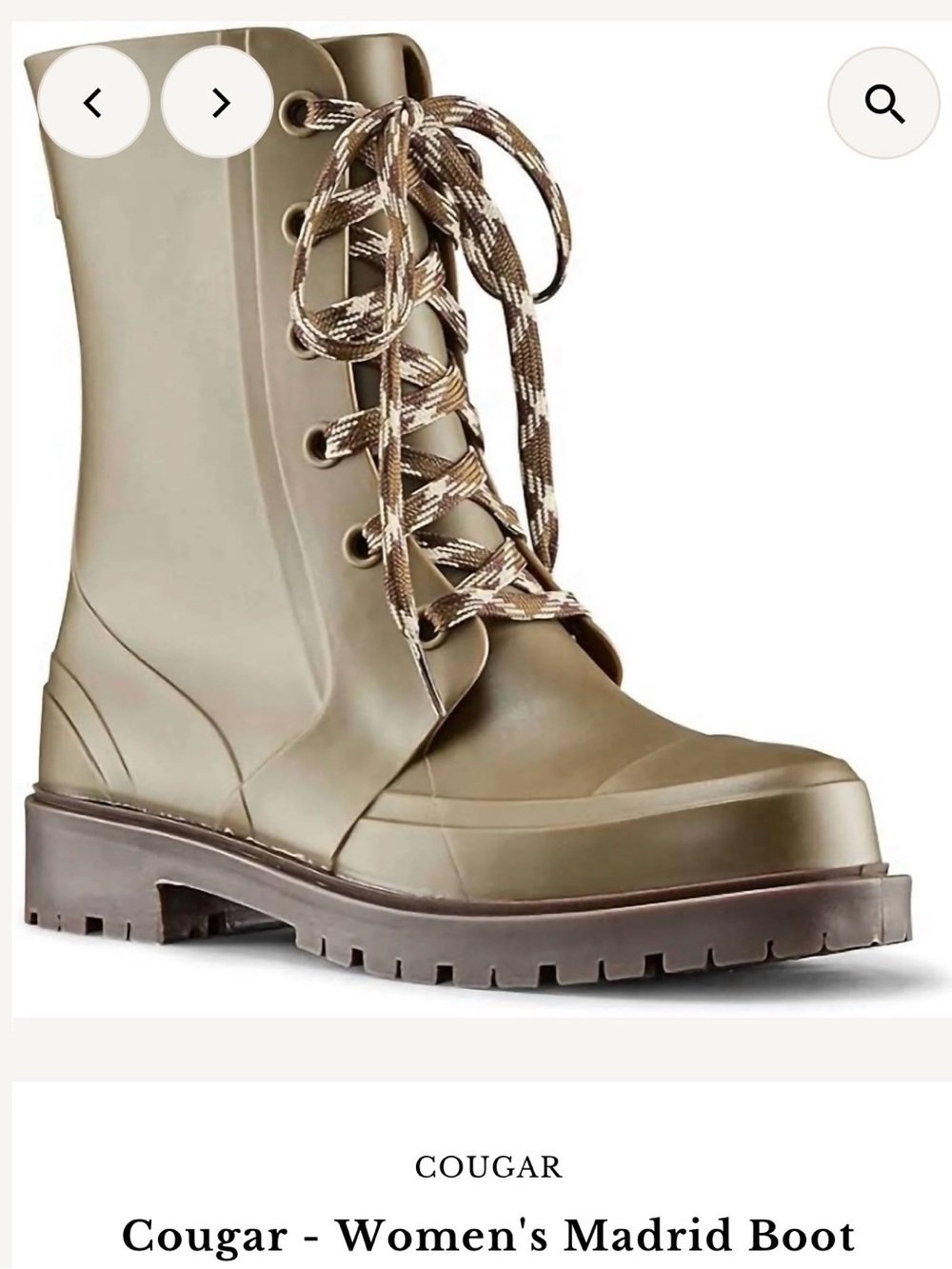 Cougar Women's Madrid Boot in Olive Green